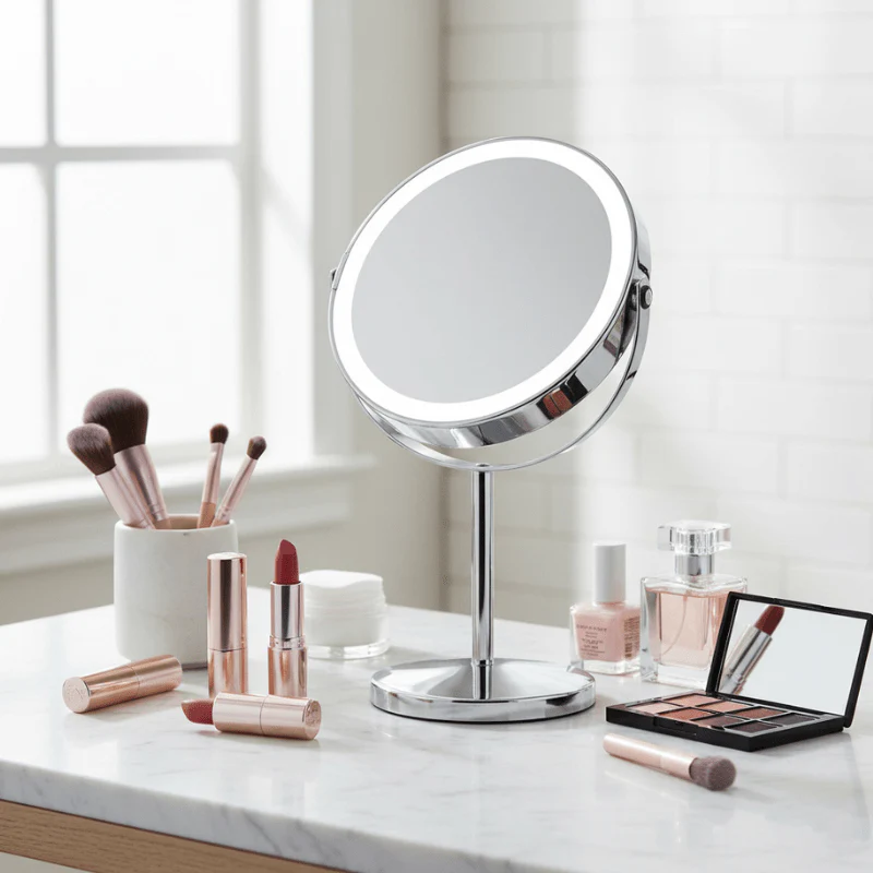 Makeup-spejl med tonet lys - 1x/10x forstørrelse - Image 5