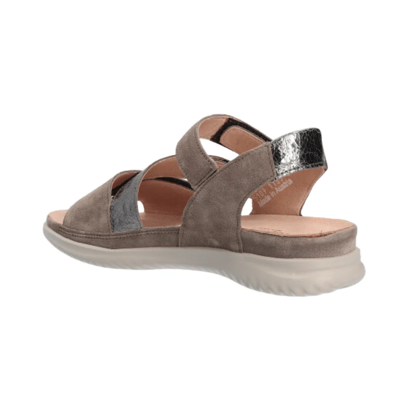 Hartjes damesandal med velcro - Sand - Image 3
