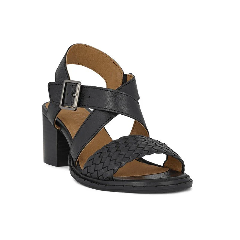 Green Comfort damesandal med hæl - Sort - Image 2
