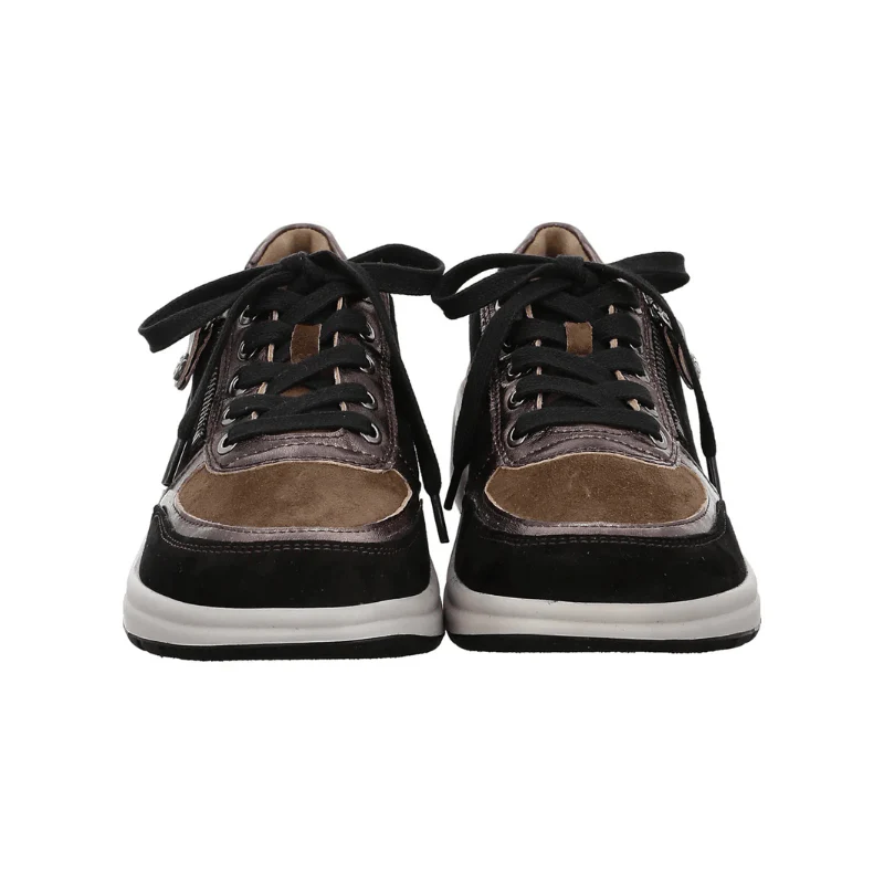Fidelio sporty damesneaker - Sort/brun - Image 3
