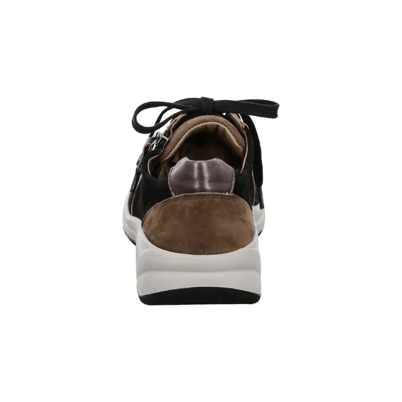 Fidelio sporty damesneaker - Sort/brun - Image 4