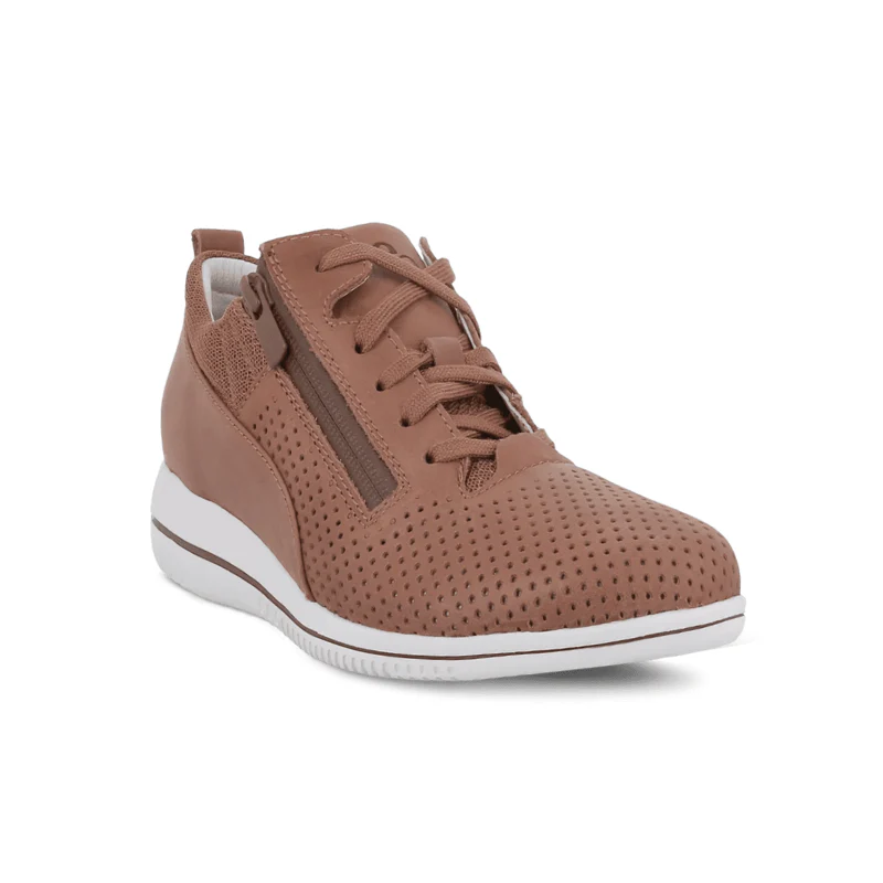 Green Comfort damesneaker - Cognac - Image 2