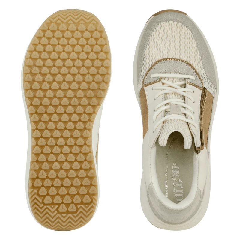 Green Comfort damesneaker - Offwhite - Image 4