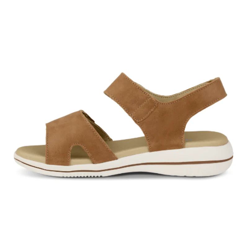 Green Comfort damesandal - Sand - Image 3