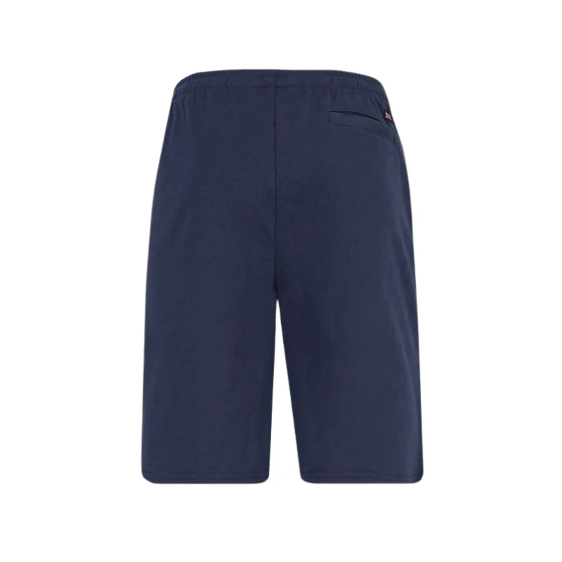 Knælange shorts med elastik - Marineblå - Image 2