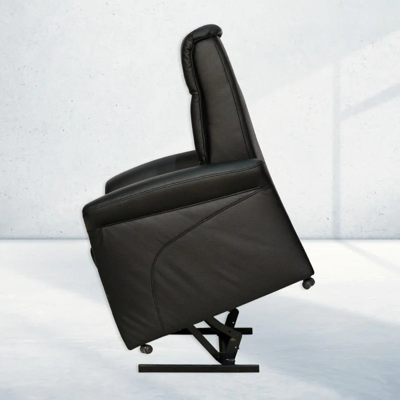 Himolla 8300 hvilestol - Sort læder - Image 7