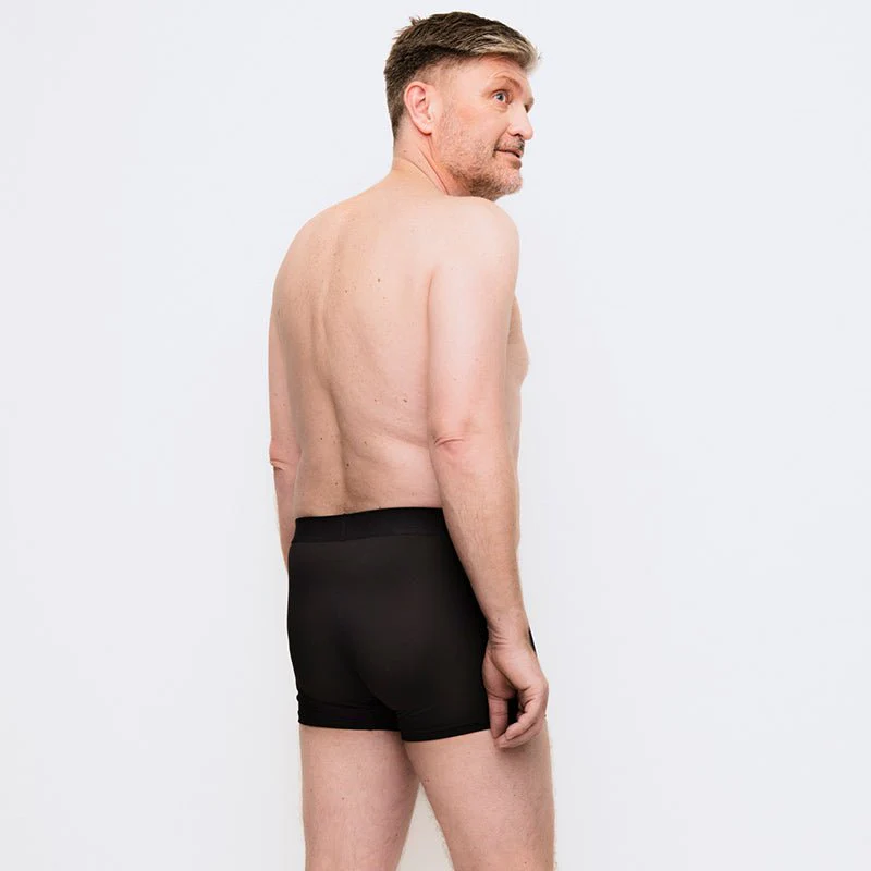 Inkontinens boxershorts i mikrofiber - Sort - Image 4