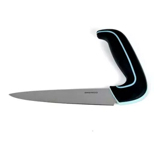 Ergonomisk køkkenkniv med anti-slip