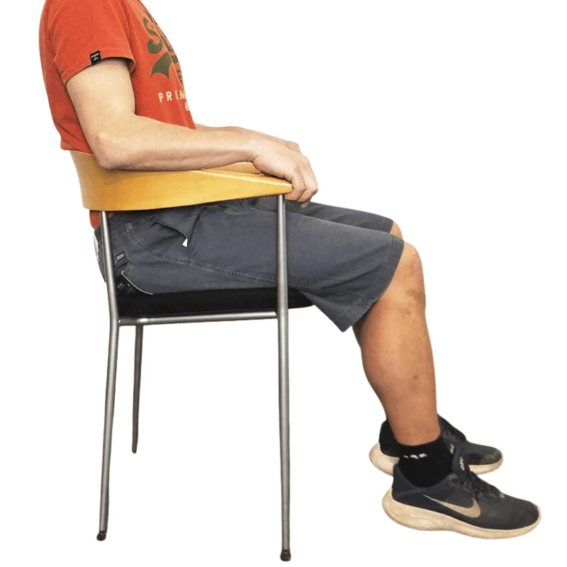Shorts med elastik i taljen - Støvet blå - Image 4