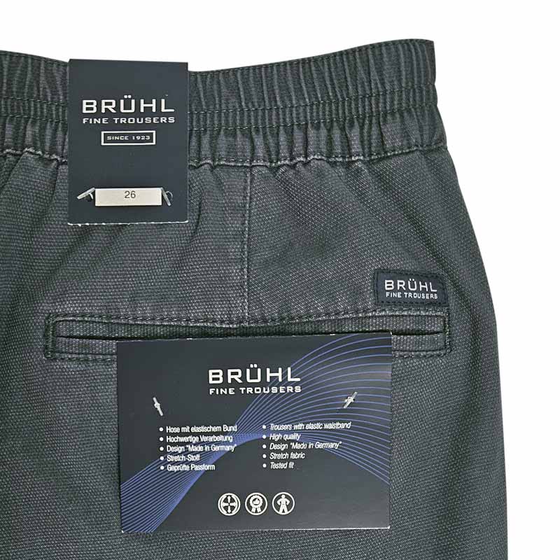 Shorts med elastik i taljen - Støvet blå - Image 5