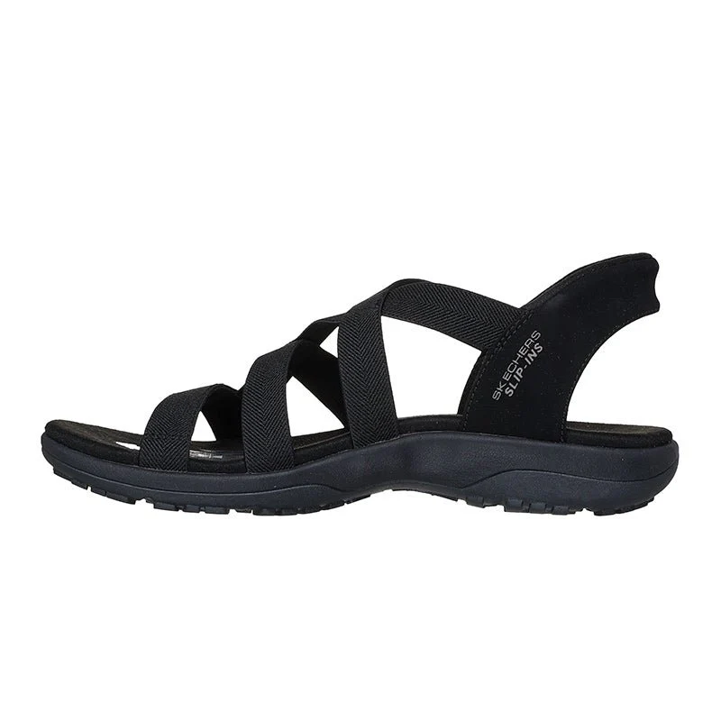 Skechers slip-in damesandal - Sort - Image 3