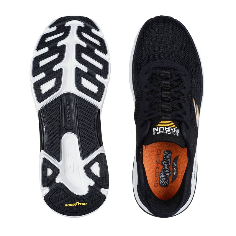 Skechers slip-in herresneaker - Sort/hvid - Image 3