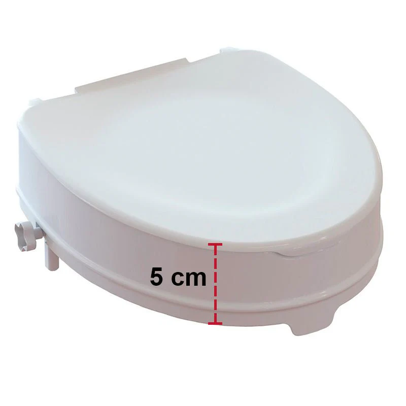 Toiletforhøjer med låg, 5 cm