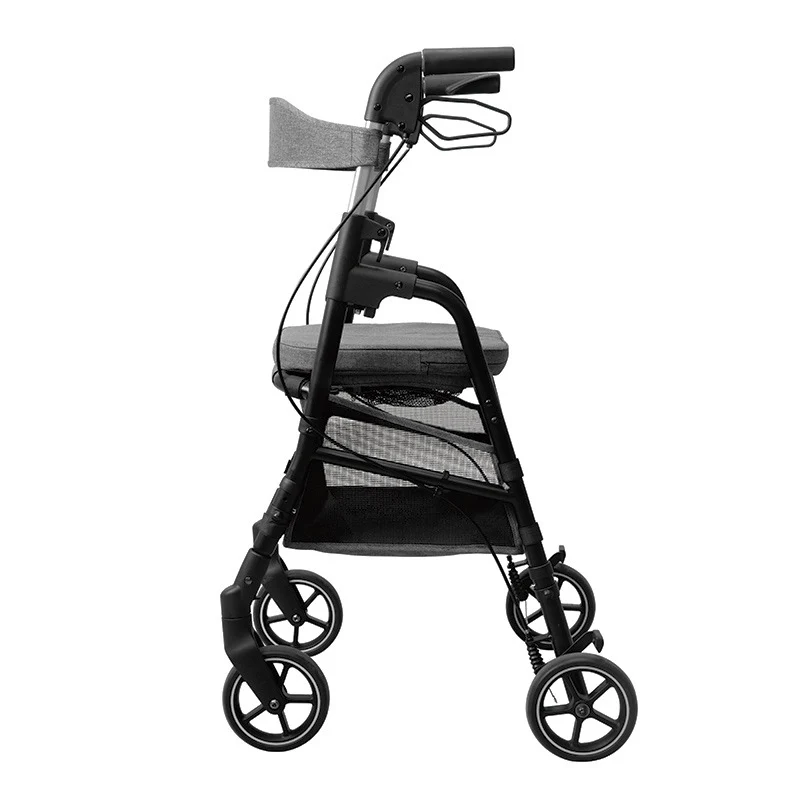 W4 rollator / indkøbsvogn - Blå - Image 3