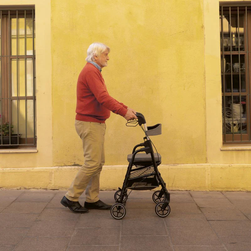 W4 rollator / indkøbsvogn - Blå - Image 5