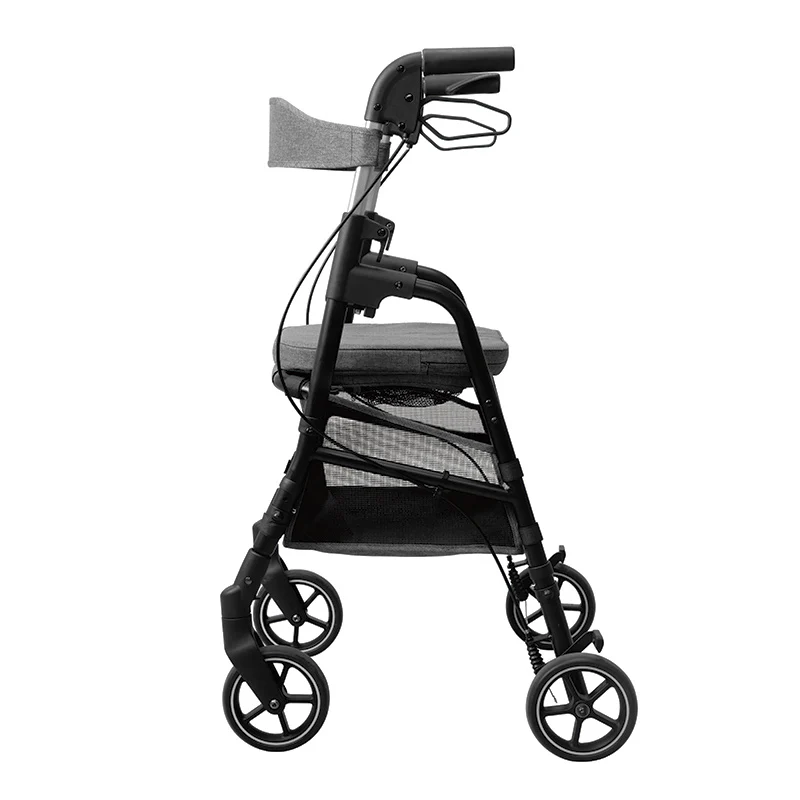 W4 rollator / indkøbsvogn - Bordeaux - Image 3