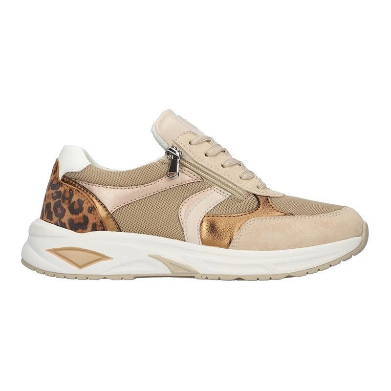 Waldläufer damesneaker - Beige/Leopard